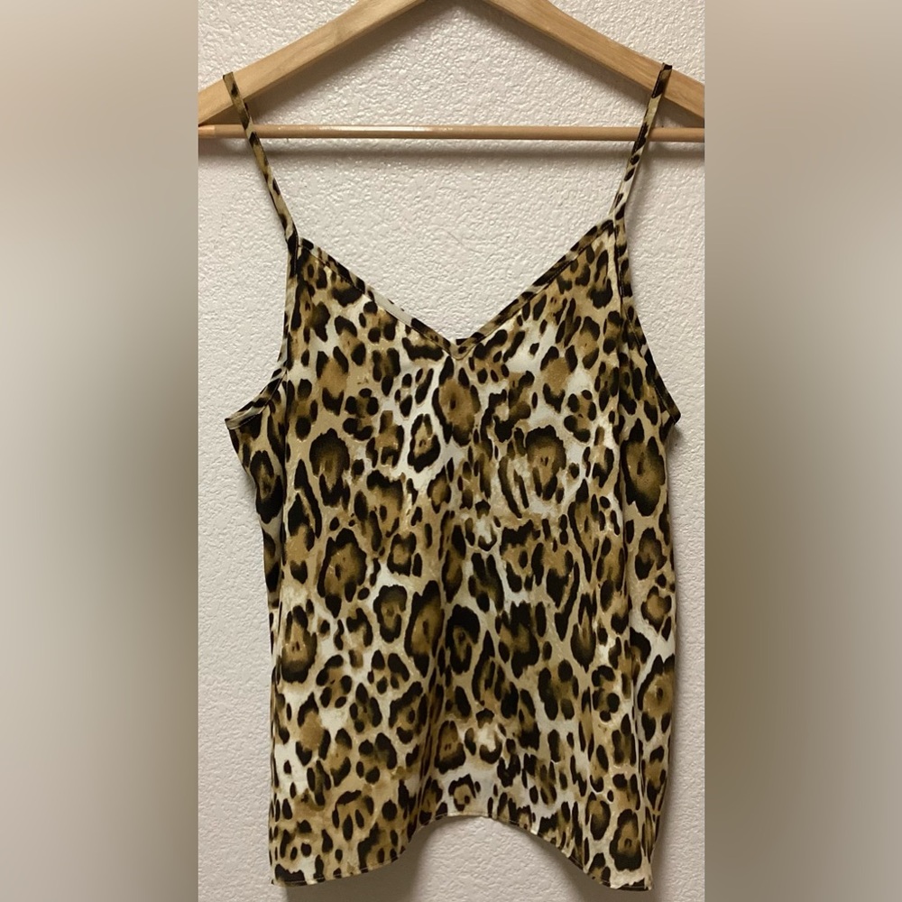 Abound tank camisole V-neck leopard
